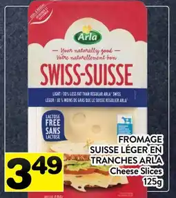 Supermarché PA FROMAGE SUISSE LÉGER EN TRANCHES ARLA | Cheese Slices offer