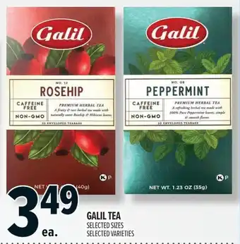 Metro Galil tea offer
