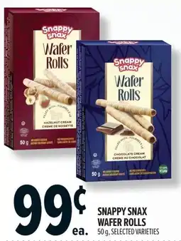 Metro Snappy snax wafer rolls offer
