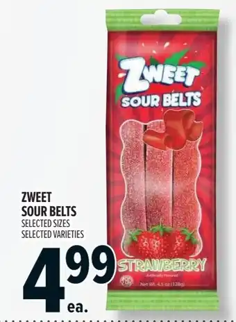 Metro Zweet sour belts offer