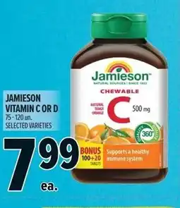 Metro Jamieson vitamin C or D offer