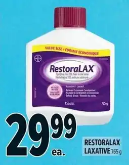 Metro Restoralax laxative offer