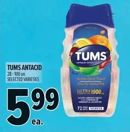 Metro Tums antacid offer