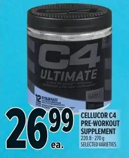 Metro Cellucor c4 pre-workout supplement offer