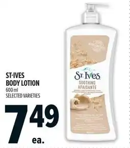 Metro St-Ives body lotion offer
