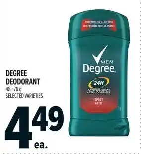 Metro Degree deodorant offer