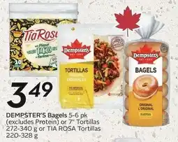 Sobeys Dempster's bagels offer