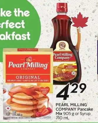 Sobeys Pearl milling company pancake mix offer