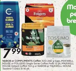 Sobeys Nabob or compliments coffee offer