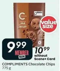Sobeys Compliments chocolate chips offer