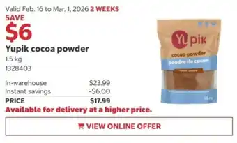 Yupik cocoa powder