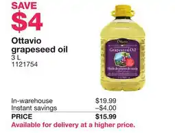 Costco Ottavio grapeseed oil offer