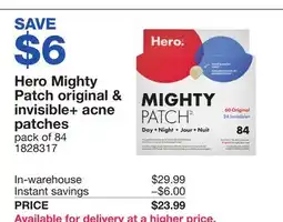Costco Hero Mighty Patch original & invisible + acne patches offer