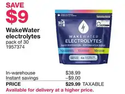 Costco WakeWater electrolytes offer