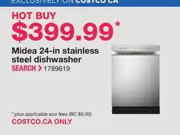 Costco Midea 24-in stainless steel dishwasher offer