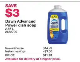 Costco Dawn Advanced Power dish soap offer