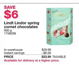 Costco Lindt Lindor spring cornet chocolates offer
