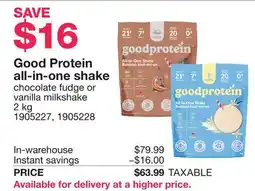 Costco Good Protein all-in-one shake offer