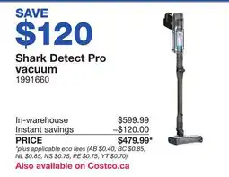 Costco Shark Detect Pro vacuum offer