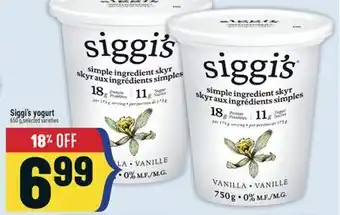 Marché Adonis Siggi's yogurt offer