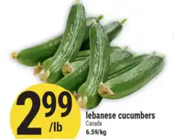 Marché Adonis Lebanese cucumbers offer