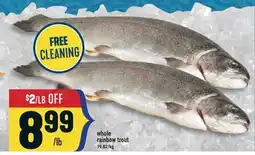 Marché Adonis Whole rainbow trout offer