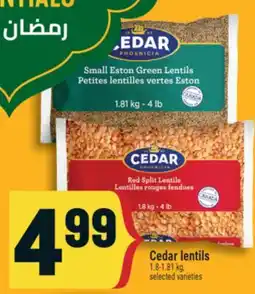 Marché Adonis Cedar lentils offer
