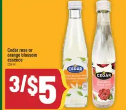 Marché Adonis Cedar rose or orange blossom essence offer