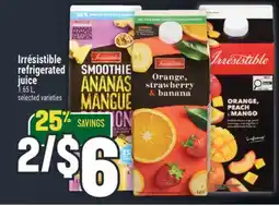 Marché Adonis Irrésistible refrigerated juice offer