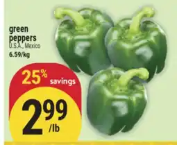 Marché Adonis Green peppers offer