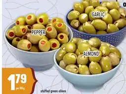 Marché Adonis Stuffed green olives offer