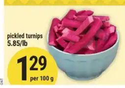 Marché Adonis Pickled turnips offer