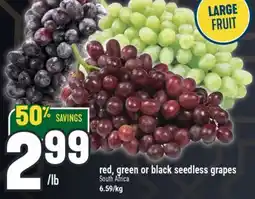Marché Adonis Red, green or black seedless grapes offer