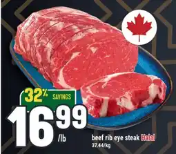 Marché Adonis Beef rib eye steak Halal offer
