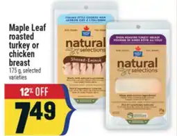 Marché Adonis Maple Leaf roasted turkey or chicken breast offer