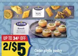 Marché Adonis Cedar phyllo pastry offer