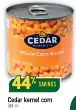 Marché Adonis Cedar kernel corn offer