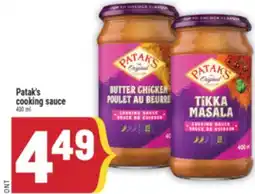 Marché Adonis Patak's cooking sauce offer