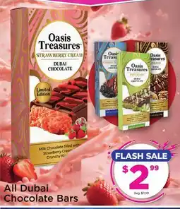 Showcase Oasis Treasures All Dubai Chocolate Bars offer
