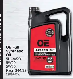 PartSource OE Full Synthetic Oil offer