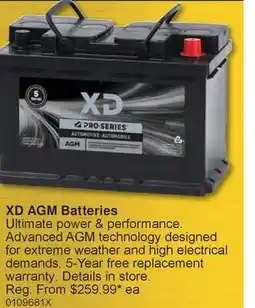 PartSource XD AGM Batteries offer