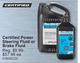 PartSource Certified Power Steering Fluid or Brake Fluid offer