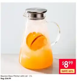 Kitchen Stuff Plus Bayview Glass Pitcher with Lid offer