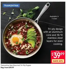 Kitchen Stuff Plus Tramontina Sea-Gourmet Tri-Ply Frypan offer