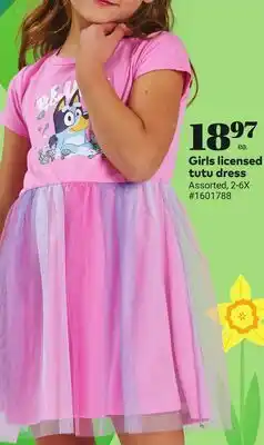 Giant Tiger Girls licensed tutu dress offer