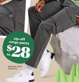 Giant Tiger zip-off cargo pants offer
