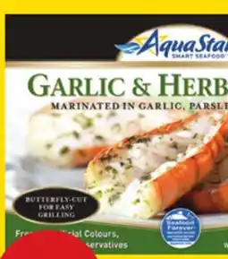 Giant Tiger Aqua Star Garlic & Herb shrimp offer