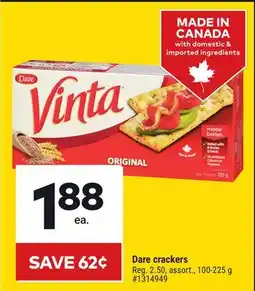 Giant Tiger Dare Crackers offer