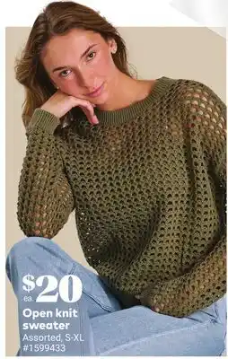 Giant Tiger Open knit sweater offer