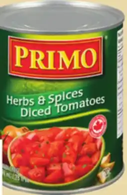 Giant Tiger Primo canned beans or tomatoes offer